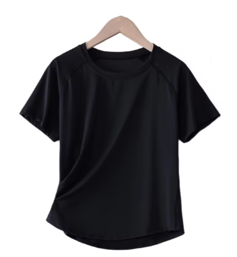 DRUR Women Sports T-shirt Short Sleeve Quick Dry Loose Compression Shirt Female Summer Fitness Sweatshirt Running Gym Tops New