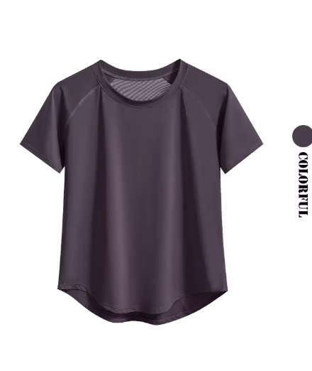 DRUR Women Sports T-shirt Short Sleeve Quick Dry Loose Compression Shirt Female Summer Fitness Sweatshirt Running Gym Tops New